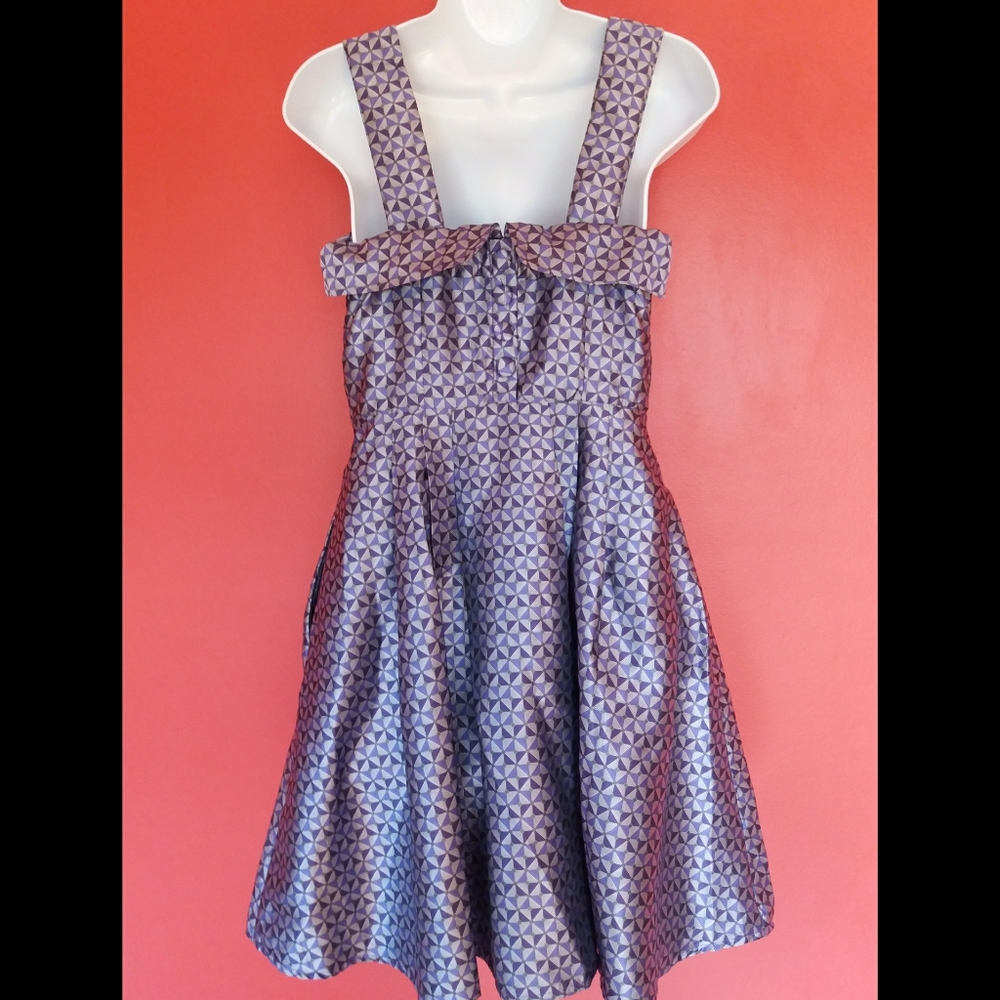 New eShakti Jacquard Geo Print Dress - Picture 2 of 10